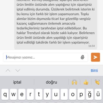 Trendyol Kafasına Göre İptal İşlemi Yaptı