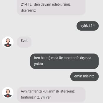 Vodafone Firmasının Bilgi Akışı Tutarsızlığı Ve Mağduriyetim