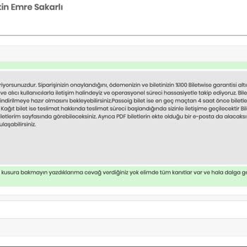 Biletwise İnsanlara Olmayan Yerdeki Biletleri Satıyor