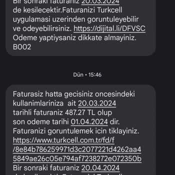 Turkcell Fatura Aboneliği İptal Talebi
