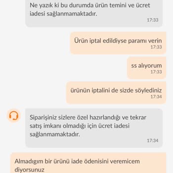Trendyol Yemek Almadığım Ürünün Parasını Geri Vermiyor