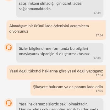 Trendyol Yemek Almadığım Ürünün Parasını Geri Vermiyor