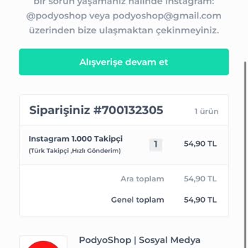 Podyoshop Ödeme Yapıyorsun Sipariş Yok Cevapta Vermiyorlar