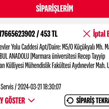 KFC Sipariş İptaline Ücret İademi Yapmıyor
