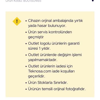 Teknosa Outlet Ürün Oyunu