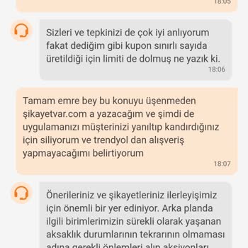 Trendyol Da Kupon Haksızlığı