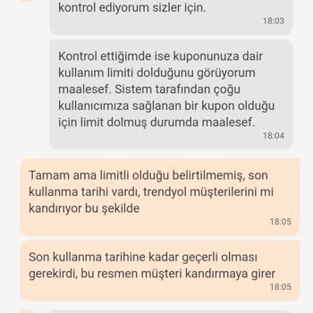 Trendyol Da Kupon Haksızlığı