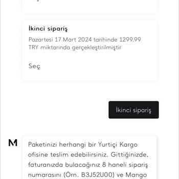 Mango Kusurlu Ürün Gönderimi