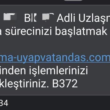 Adaletsen (SMS) Sahte Mesaj