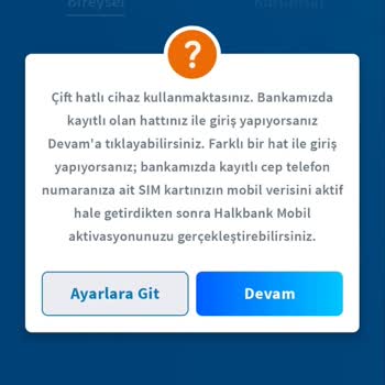 Halkbank Mobil Uygulama Problemi