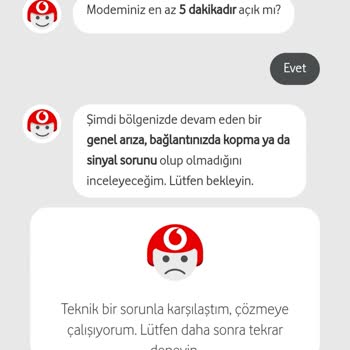 Vodafone Ev İnterneti Çekmiyor. Muhatap Yok.