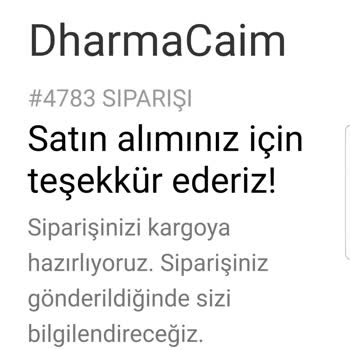 DharmaCaim 30 Gündür Gönderilmeyen Ürün