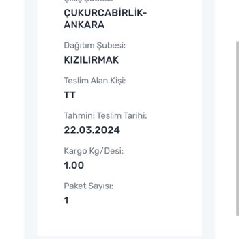 Aras Kargo Aldığım Ürünü Başkasına Teslim Etmiş