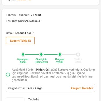 Trendyol Günlerdir Ulaşmayan Ürün