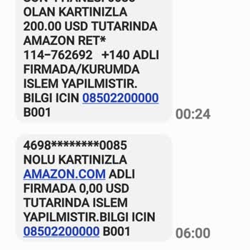 Amazon Firmasi Şikayet Var