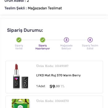 Gratis Elime Ulaşmayan Ürün