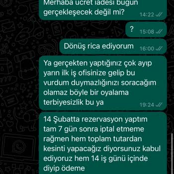 Düğünümüzvar Ücret İadesi İçin Oyalıyor.