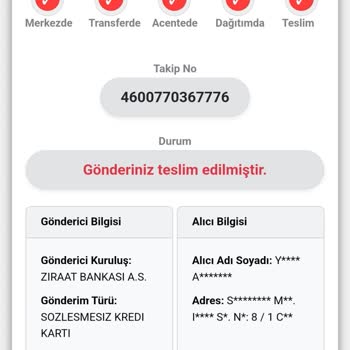 Kuryenet Kartım Tarafıma Ulaşmadı