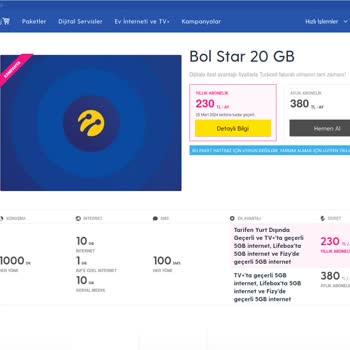 Turkcell Bol Star 20 Tarifesine Geçirmiyor