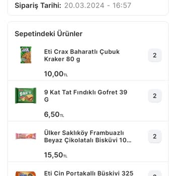 Migros Adana Yumurtalık Şubesi Benden Habersiz Siparişimi İptal Etti