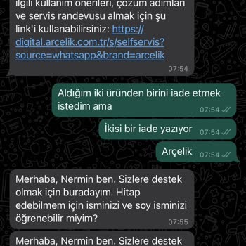 Arçelik İade Sürecinde Yaşanan Karmaşa Ve Mağduriyet