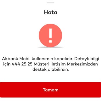 Akbank Hesaplarıma Ürünlerime Mobil Kullanımıma Haksızca Bloke Koydu