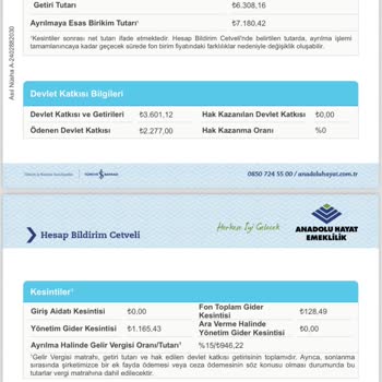 Anadolu Hayat Emeklilik Çocuğum İçin BES Bitmeyen İptal İşlemleri.