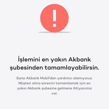 Akbank Hesap Kurulmama Hatası