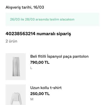 Bershka Bitmeyen Kargo Süreci
