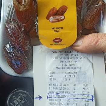 Şok Marketler Van'da Marketten Aldığım Bozuk Hurma Hayal Kırıklığı Yarattı