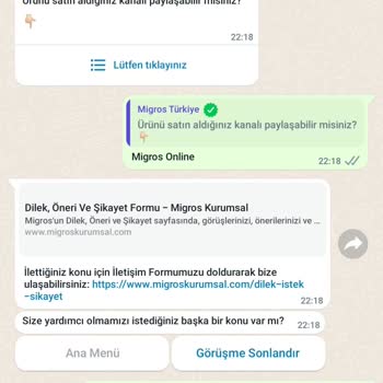 Migros 'Tan Aldığım Üründe Canlı Böcek Çıktı.