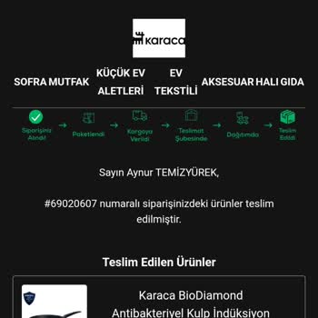 Karaca Züccaciye Ürün Maalesef Kalite Kontrolsüz