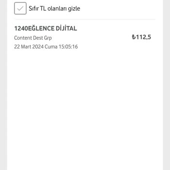 Vodafone İznim Olmadan Ücret Kesintisi Yapılması