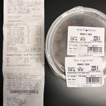 Macro Center Türkbükü Mağazası STT Geçmiş Ürün Satışı