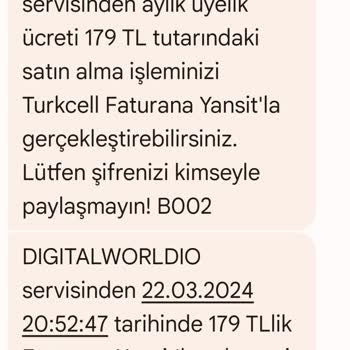 Paycell Dailyfunworld Digitalworldio Otomatik Üyelik Şikayeti