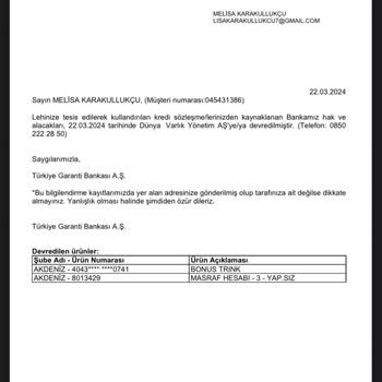 Dünya Varlık Şirketinde Olan Dosyamın Kapatılmaması