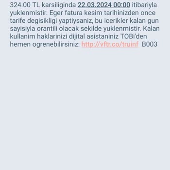 Vodafone Tarife Fiyatlandırması Ve Geçebileceğim Tarifelerin Silinmesi