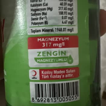 Kızılay Maden Suyu Deterjan Kokusu Ve Tadı