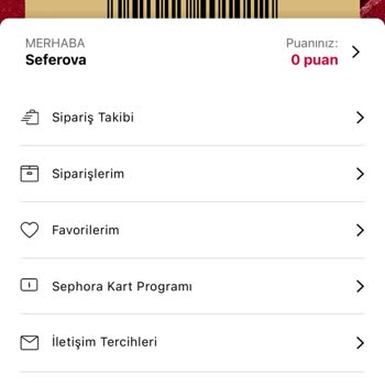 Sephora Puanlarım Kendi Kendine Silindi