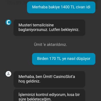CasinoSlot Oynamadığım Oyunda Bahis Yapmışsın Diyerek Paramı Sıfırladı