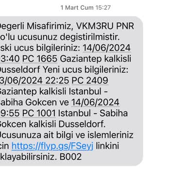 Pegasus Aktarmalı Uçuş Hayal Kırıklığı