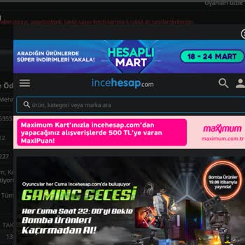İncehesap.com Gaming Gecesi Ödeme Sorunu