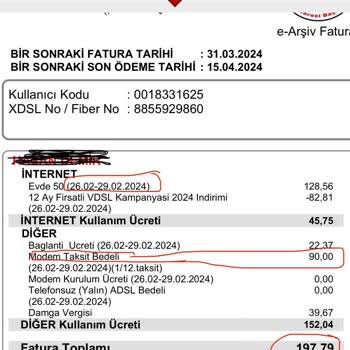 Vodafone Ücretsiz Modem Dedi, Faturaya Modem Ücreti Ekledi.