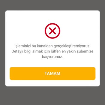 VakıfBank Sky Kredi Hatası
