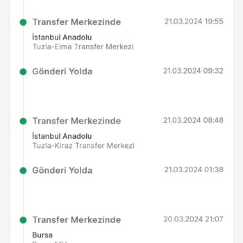 Trendyol Express Kargonun Transfer Merkezinde Bekletilmesi