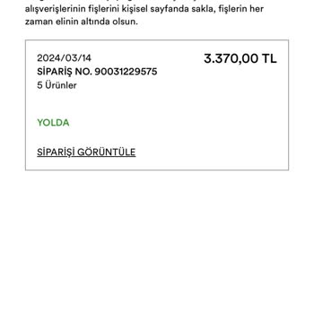 İnditex Lefties Hala Ürünlerimi Göndermedi