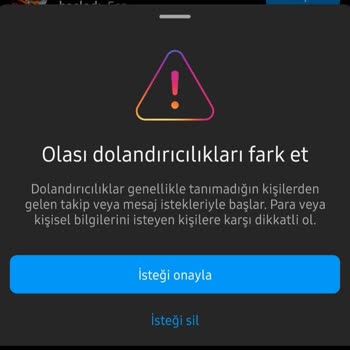 Instagram'da ''İsteği Gözden Geçir '' Uyarısı Alıyorum