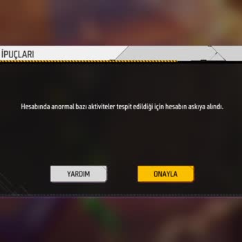 Garena Free Fire Hesabım Banlandı Biri Banlattı 😢😢😢