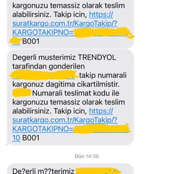 Sürat Kargo Ortaca Muğla Eve Teslimat Yapmıyor Şubeden Aldırıyor!