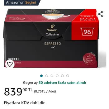 Amazon.com.tr'de İptal Edilen Ve Fiyatı Artırılan Kahve Kapsülü Siparişi
